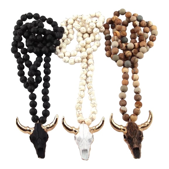 Other - Unisex Fashion Bohemian Long Skull Pendant Necklace